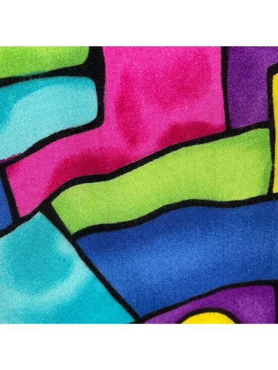 Vintage 80s Top Womens XLarge Art To Wear Bold Statement City Chic Graffiti - Picture 7 of 13